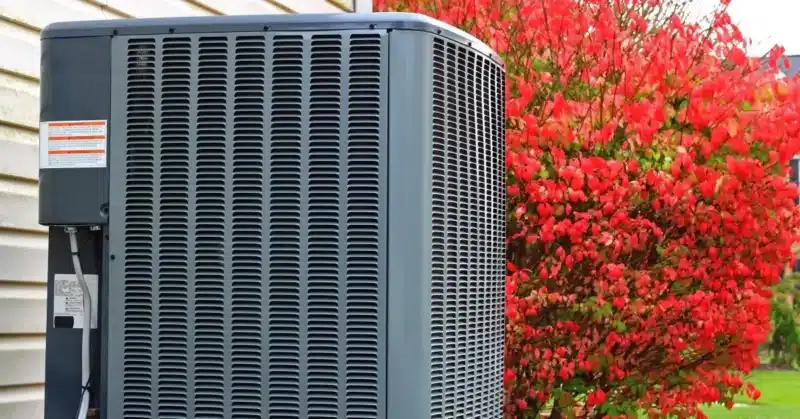 Central AC Unit on Side of House