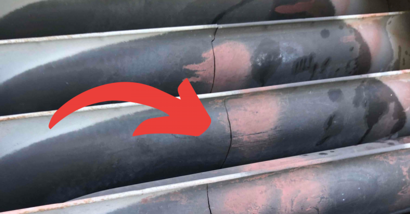 Cracked Heater Exchanger