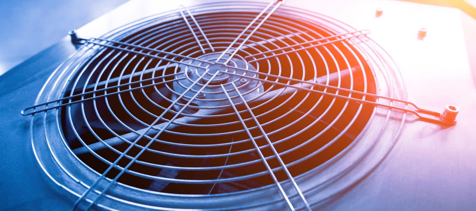 close-up of air conditioning unit