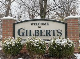 Gilbert, IL Welcome Sign