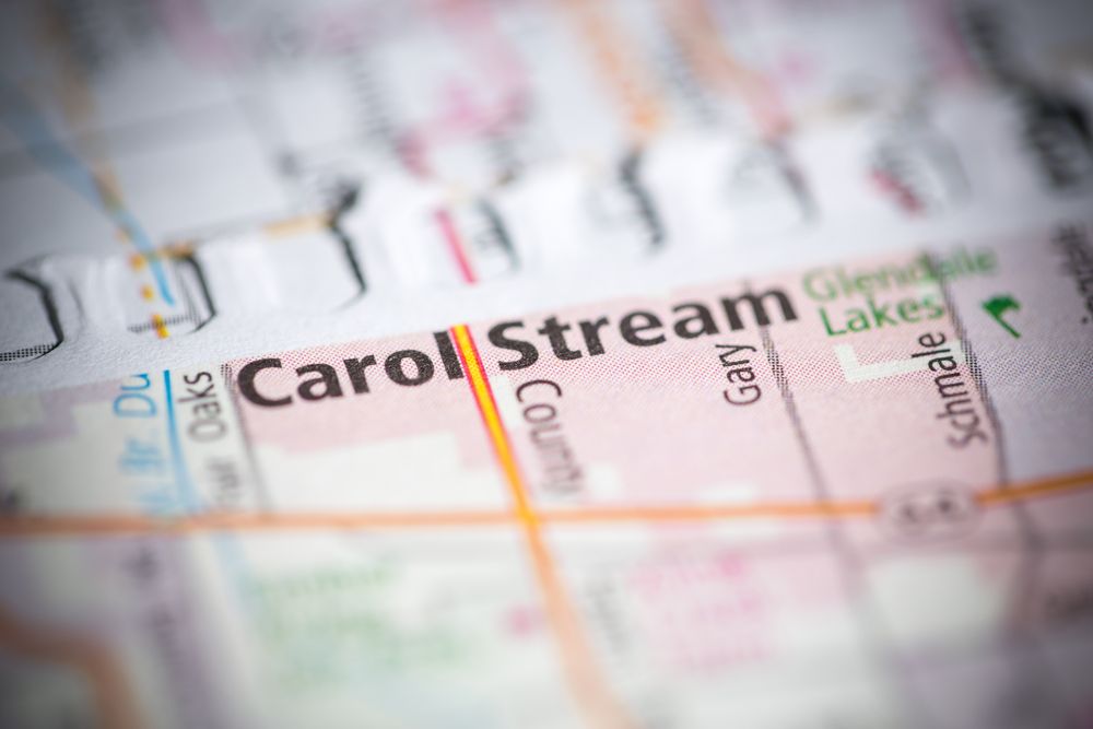 Carol Stream, IL Map