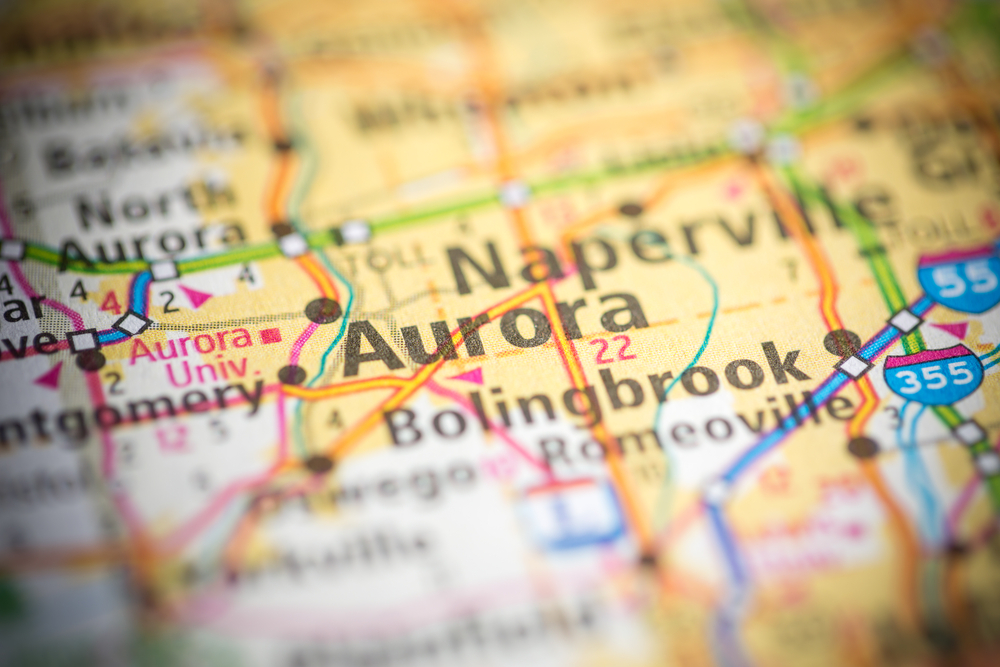 Aurora, IL Map