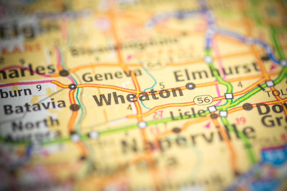 Wheaton, IL Map