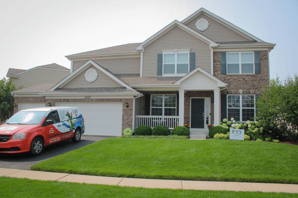 G&R Van in Front of Client House