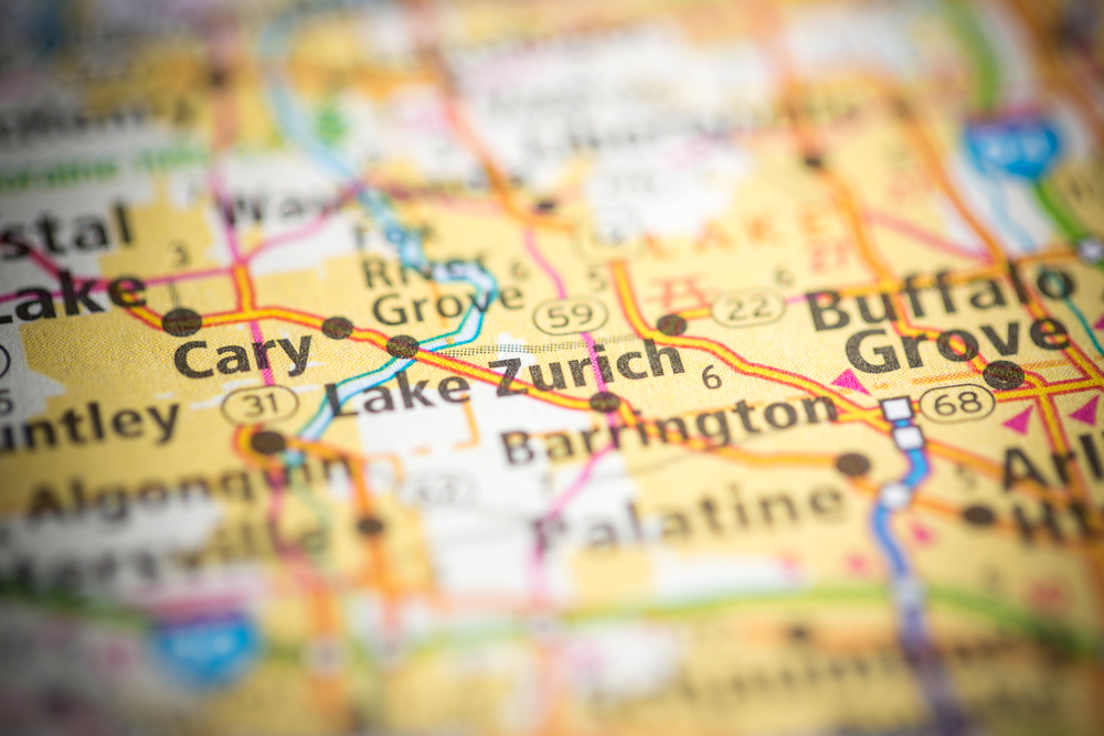 Lake Zurich Map