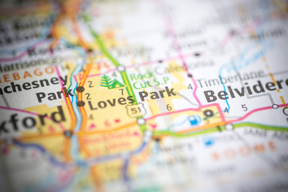 Loves Park, IL Map