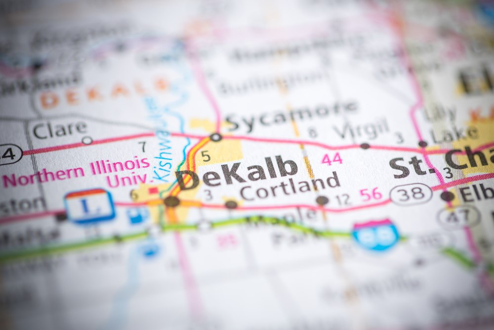 DeKalb, IL Map
