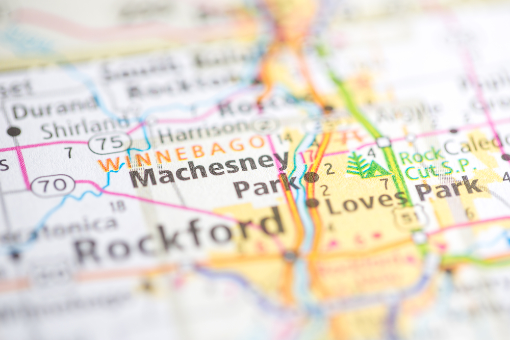 Machesney Park, IL Map