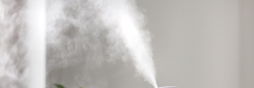steam from humidifier