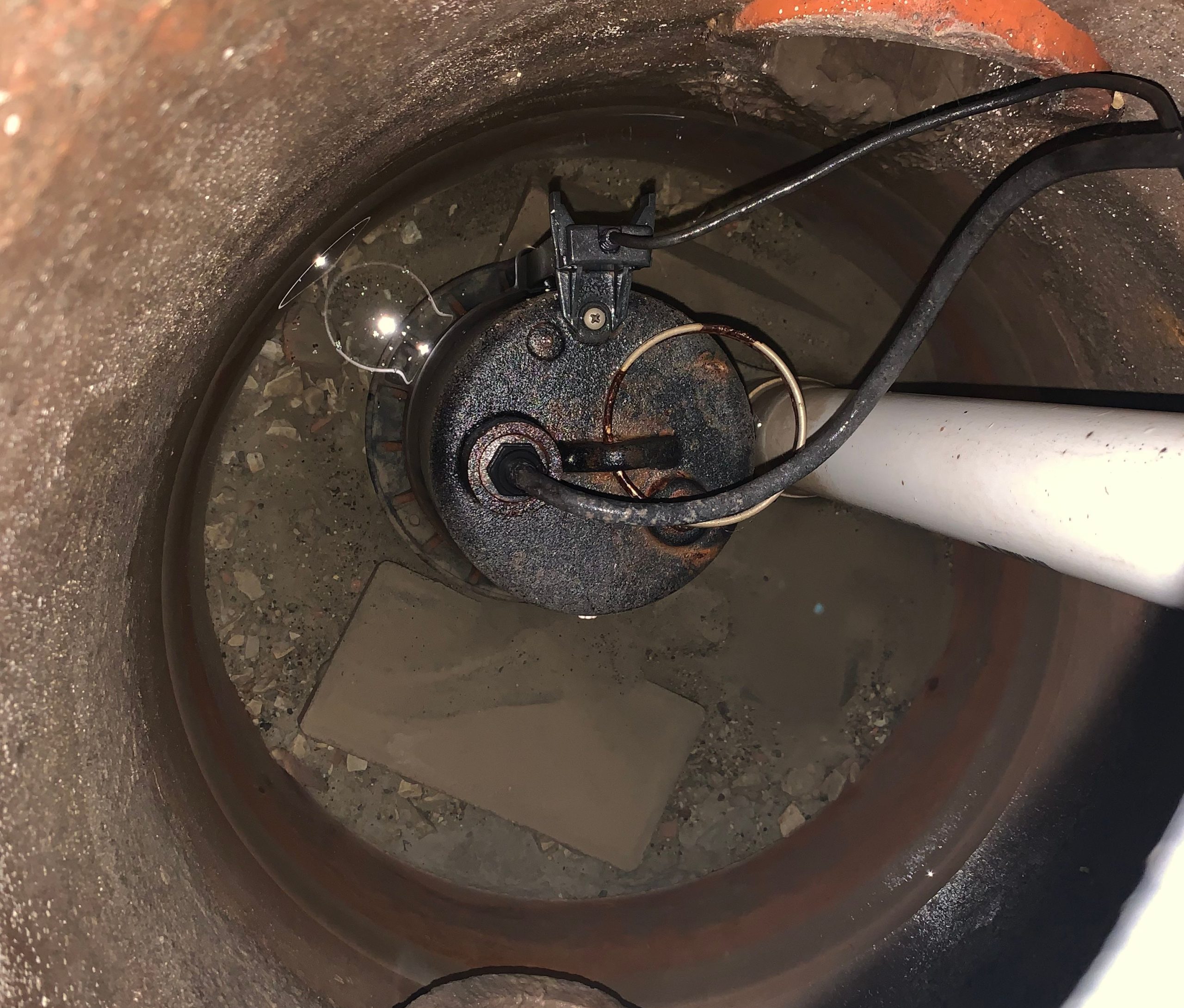 sump pump in basement