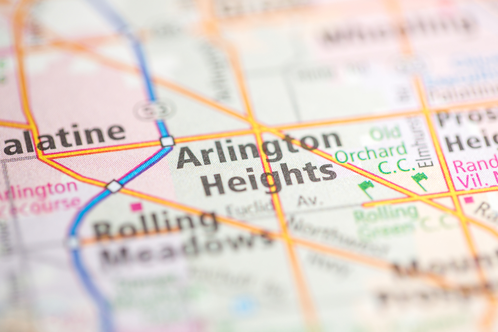 Arlington Heights IL Map