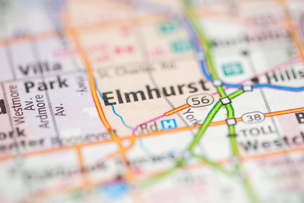 Elmhurst IL Map