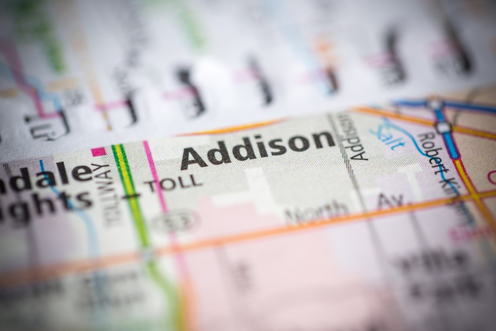 Addison, IL Map
